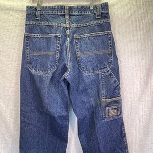 Le Jean De Marithe Francois Girbaud Blue Carpenter Baggy Denim Jeans Size 32